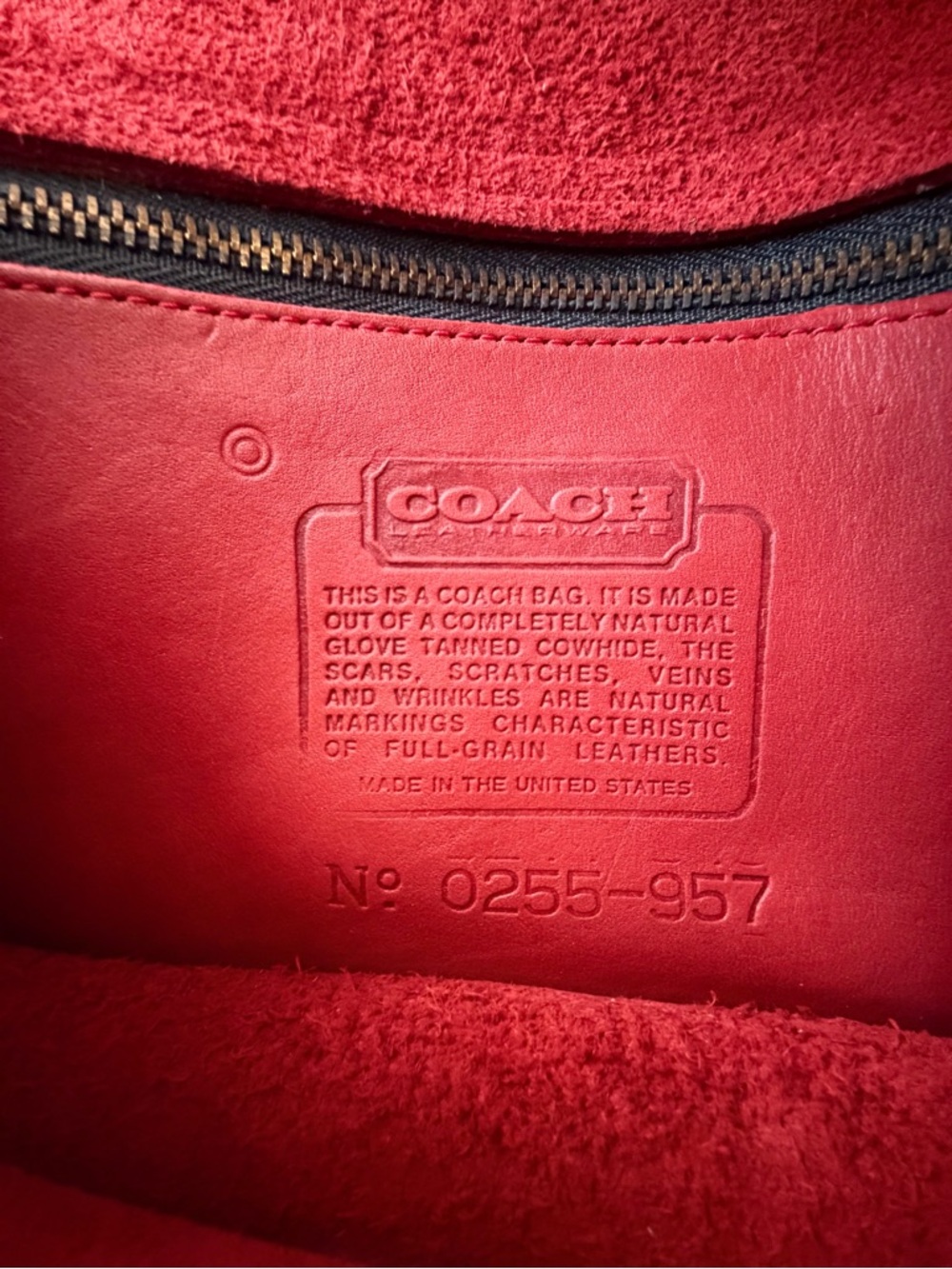 Coach Vintage Spectator Dinky Bag | Rust Orange - Picture 10 of 11